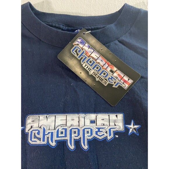 Vintage American Chopper Motorcycle T Shirt Mens 2X  Jet Bike Crew Neck NWT - Picture 5 of 8